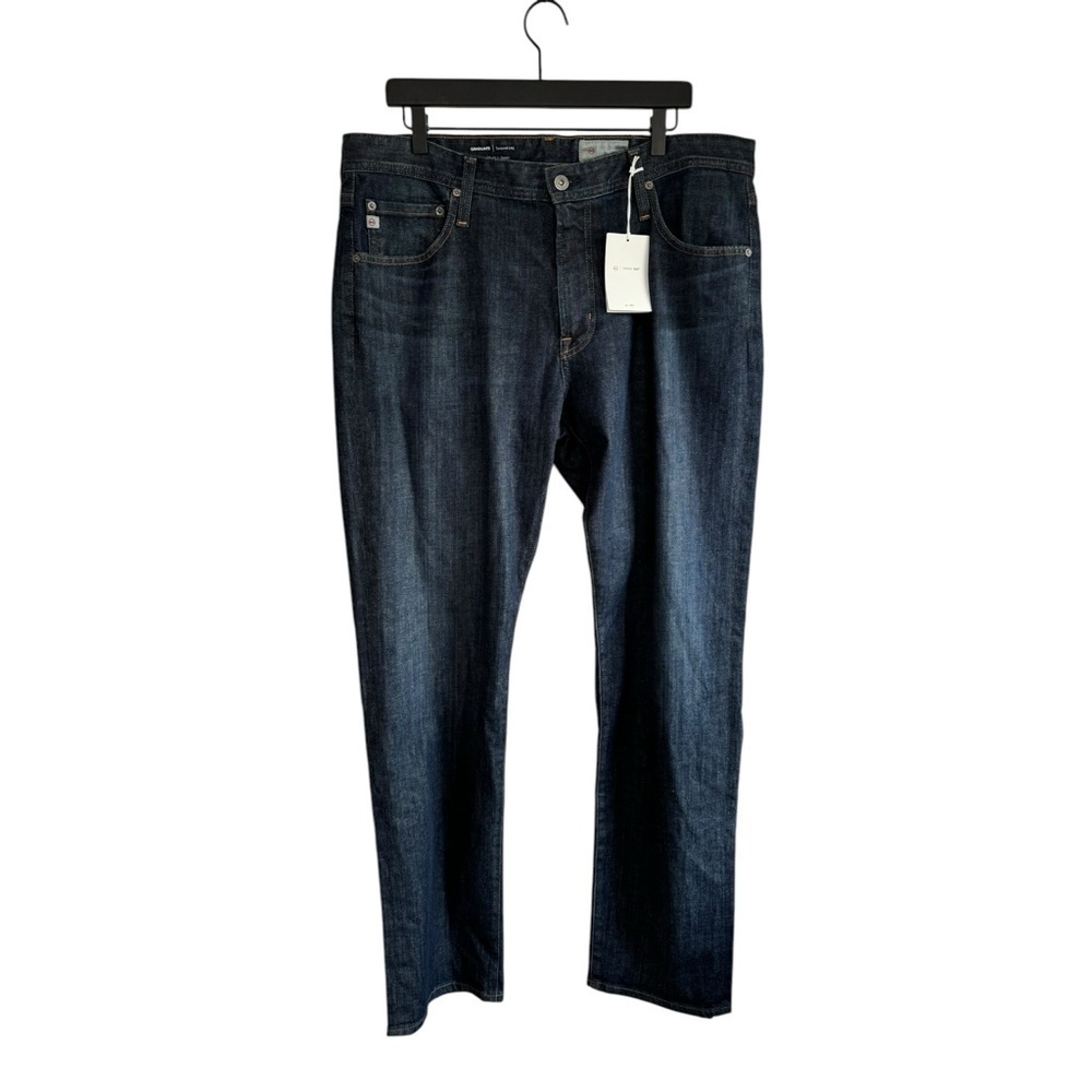 AG Adriano Goldschmied Men’s Slim Straight Jeans - Dark Blue Wash